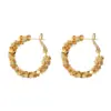 Super Shiny Hypoallergenic Round Hoops for Women - Lightweight Sparkling Circle Earrings
